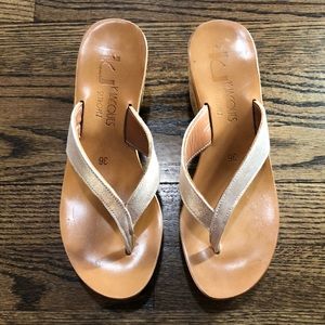 K.Jacques St Tropez Diorite Thong Wedge